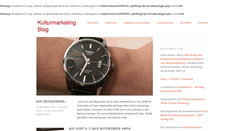 Desktop Screenshot of kulturmarketingblog.de